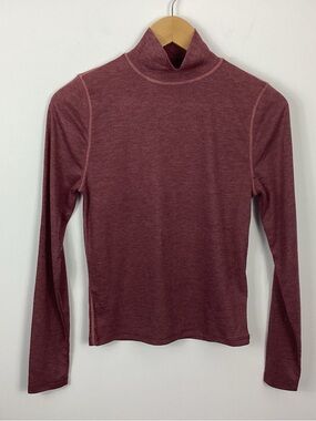 Madewell Semi Sheer Mockneck Tee Size Medium